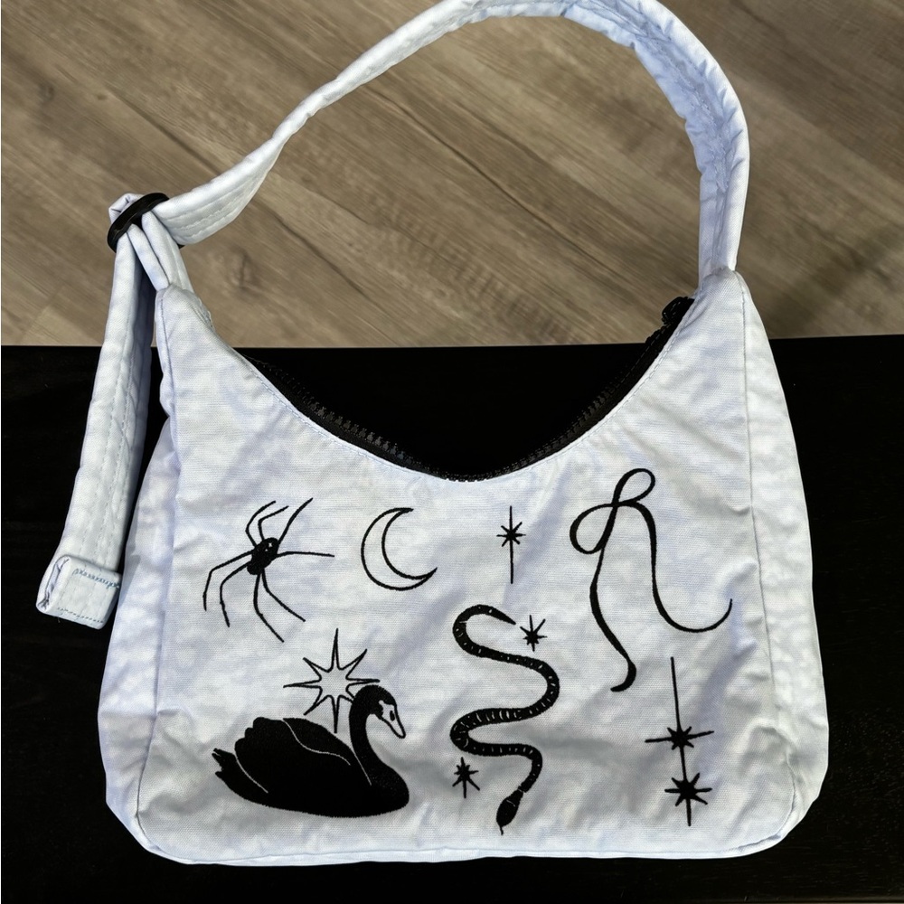 NWT Baggu Embroidered Ballet Icons Mini Shoulder Bag